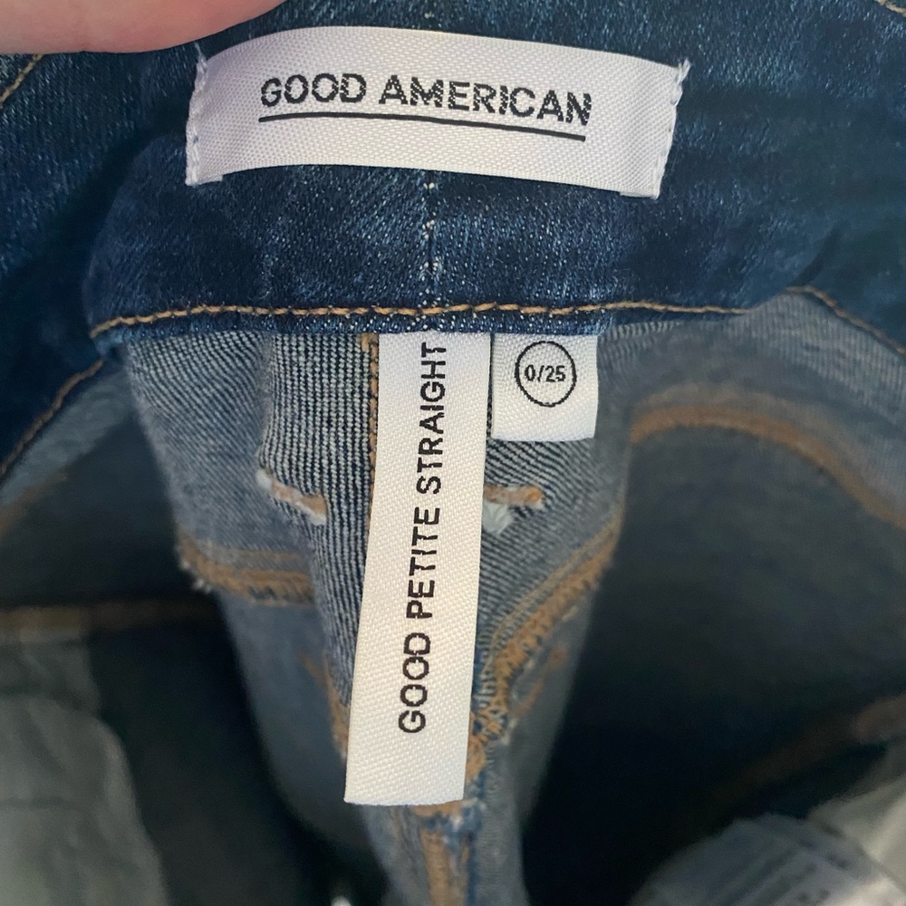Good American Jeans, Good Petite Straight Size 25